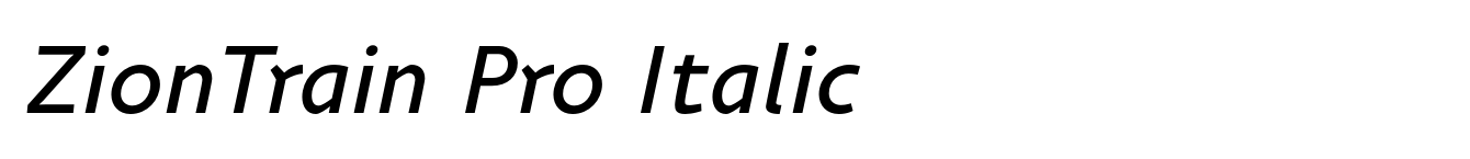 ZionTrain Pro Italic image